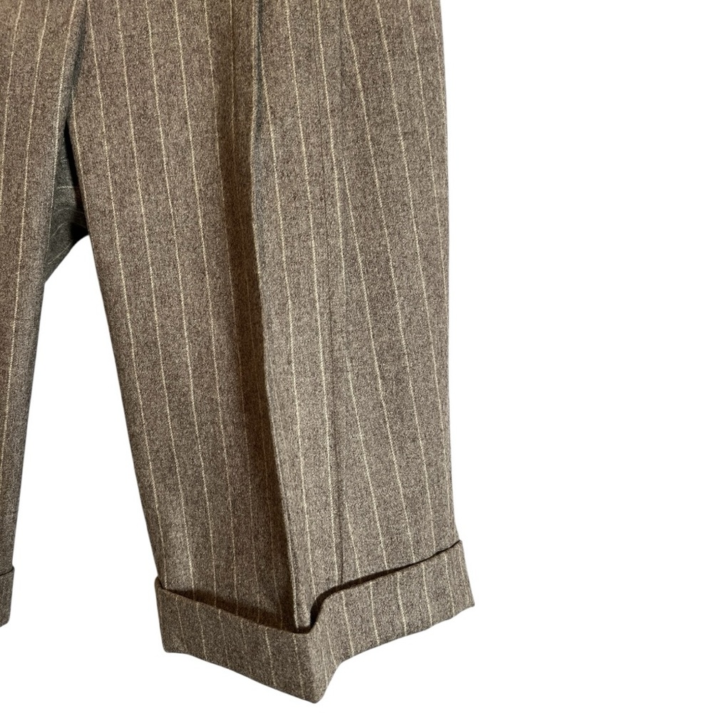 Gunex Wool Pinstripe Bermuda Shorts Size 6 - Picture 3 of 9
